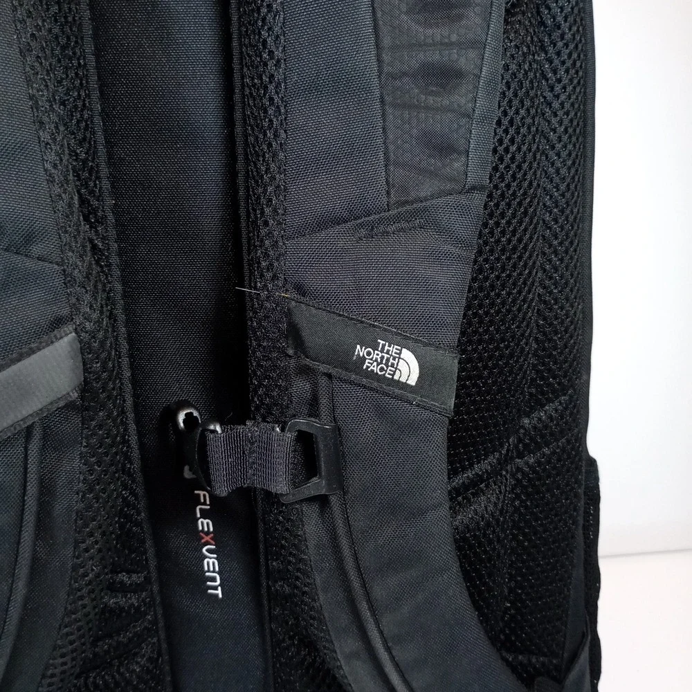 The North Face Groundwork Backpack Black FlexVent Laptop Bag Embroidered Corning